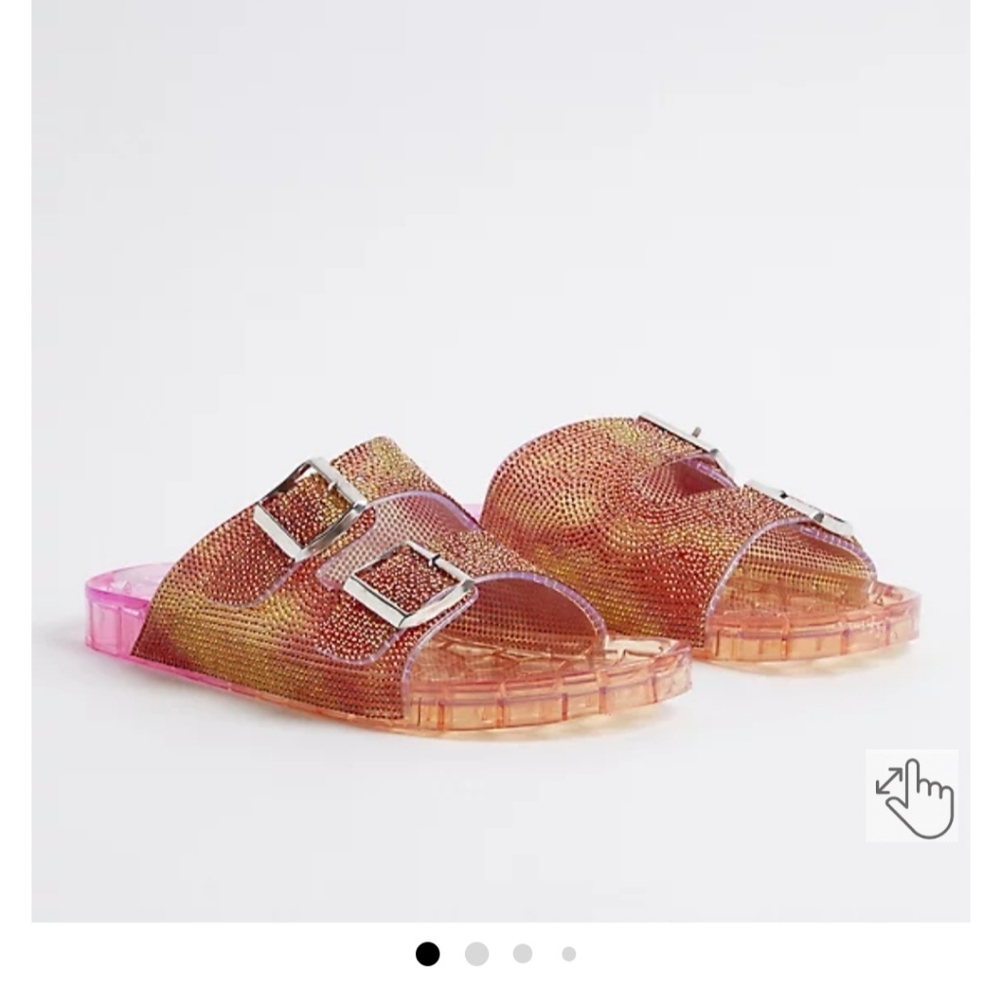 Torrid double band jelly slides size 12